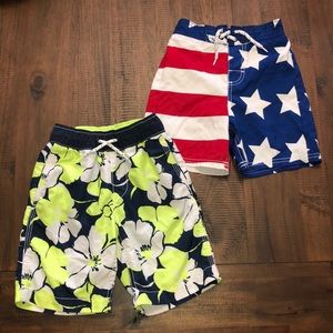 GAP and OshKosh swim trunks. Little boy 4T & 4/5.